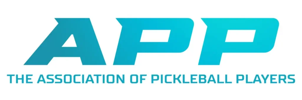 APP (Association of Pickleball Players) official logo in cyan with full organization name