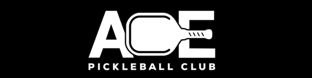 Ace Pickleball Club 标志，顶级pickleball特许经营，提供开放式室内俱乐部