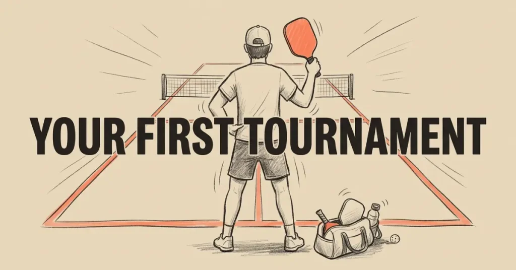 first pickleball tournament tips banner